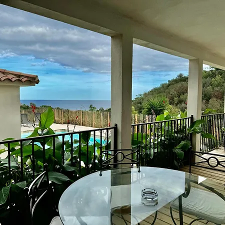 Mare E Machja Avec Piscine Et Vue Сари-Соленцара